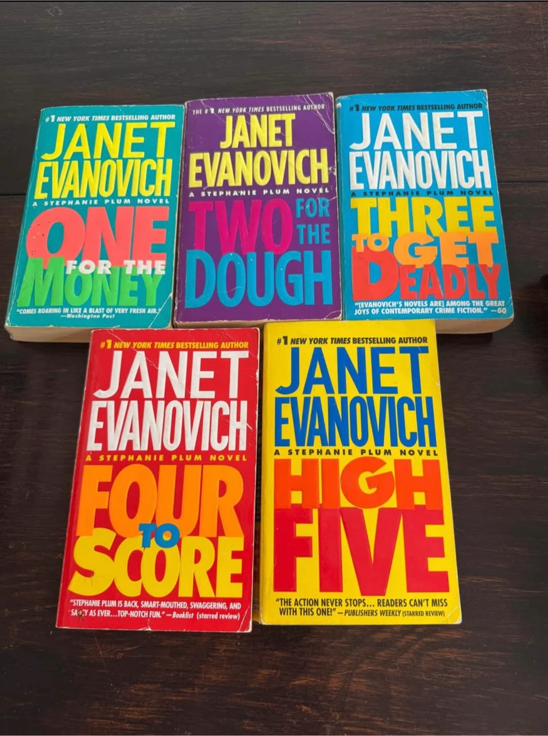 Set of 5 Janet Evanovich Stephanie Plum Novels - Lot