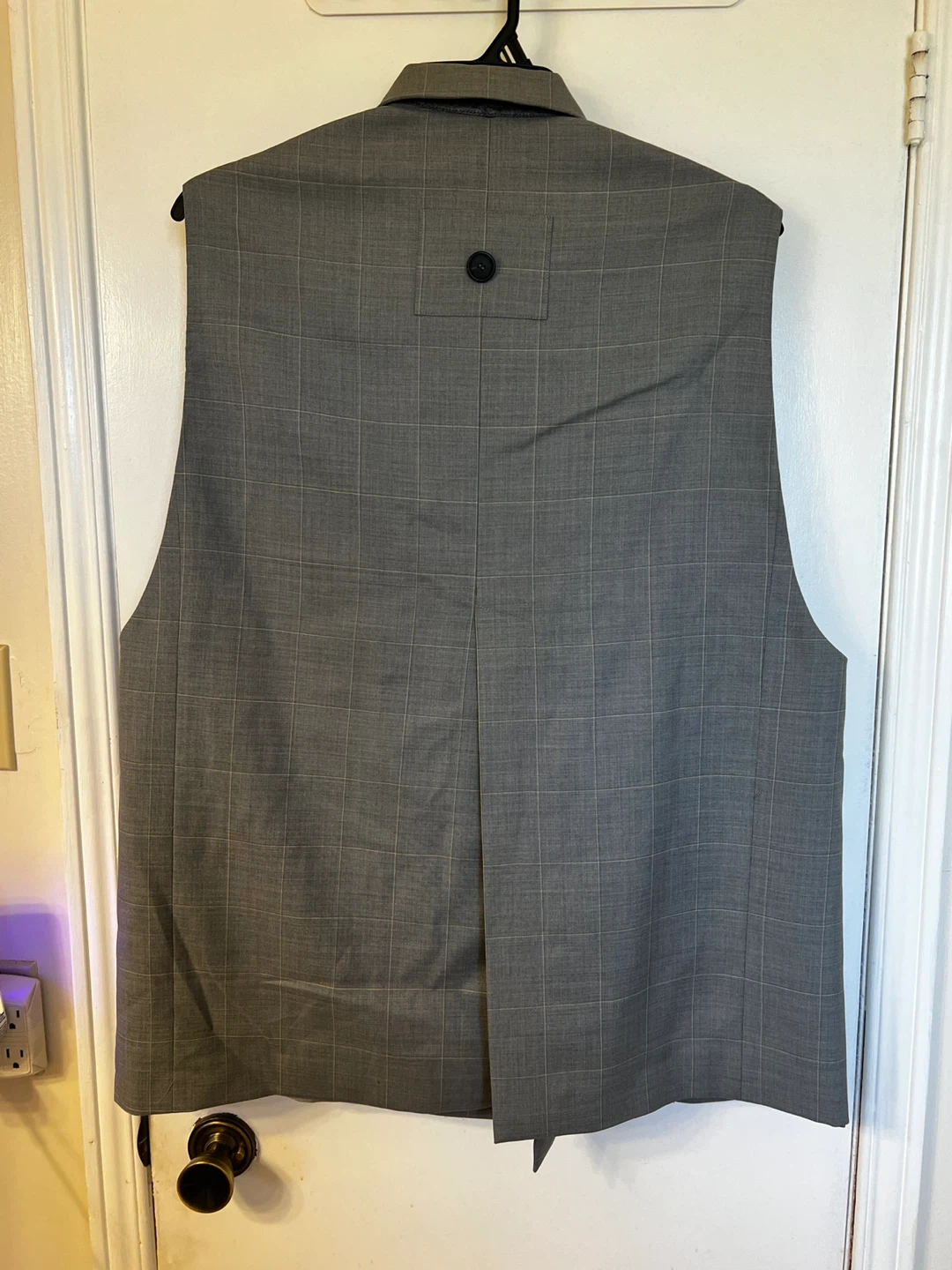 A Better Mistake Grey Plaid Vest Dress - photo 3
