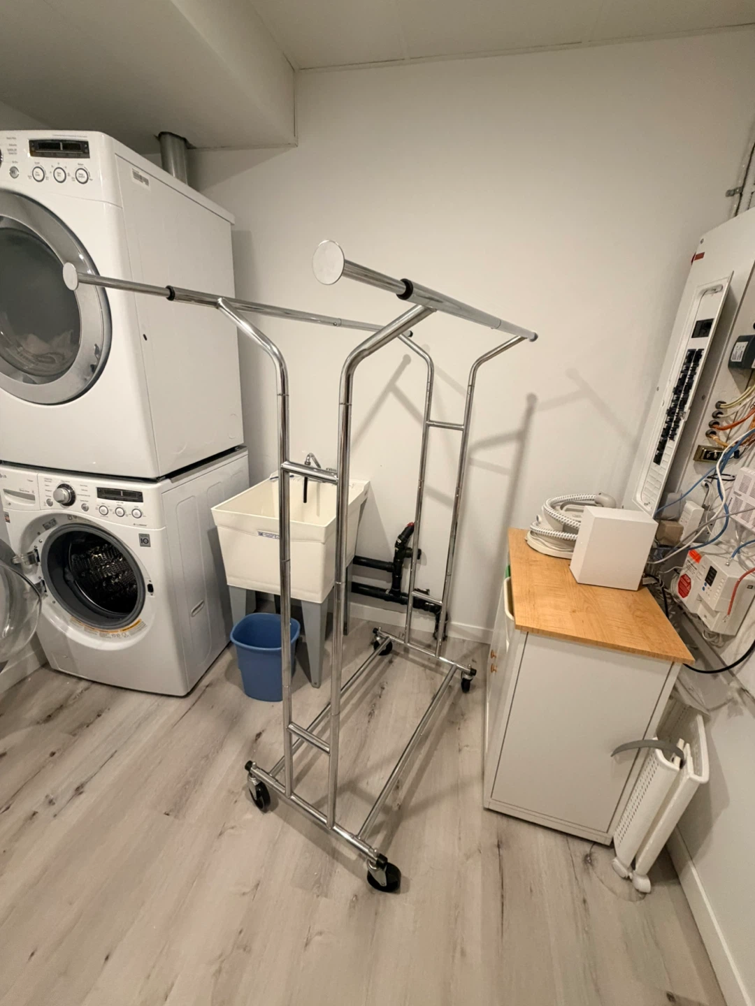 Simple Houseware Heavy Duty Double Rail Garment Rack