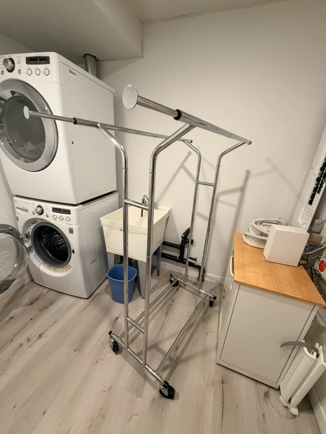 Simple Houseware Heavy Duty Double Rail Garment Rack - photo 2