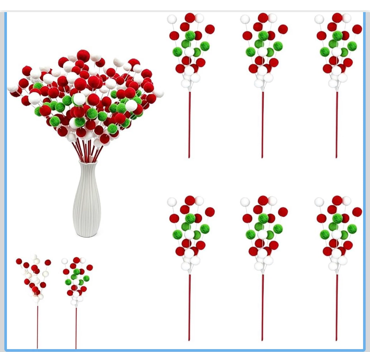 Christmas Pom Pom Holiday Home Decor