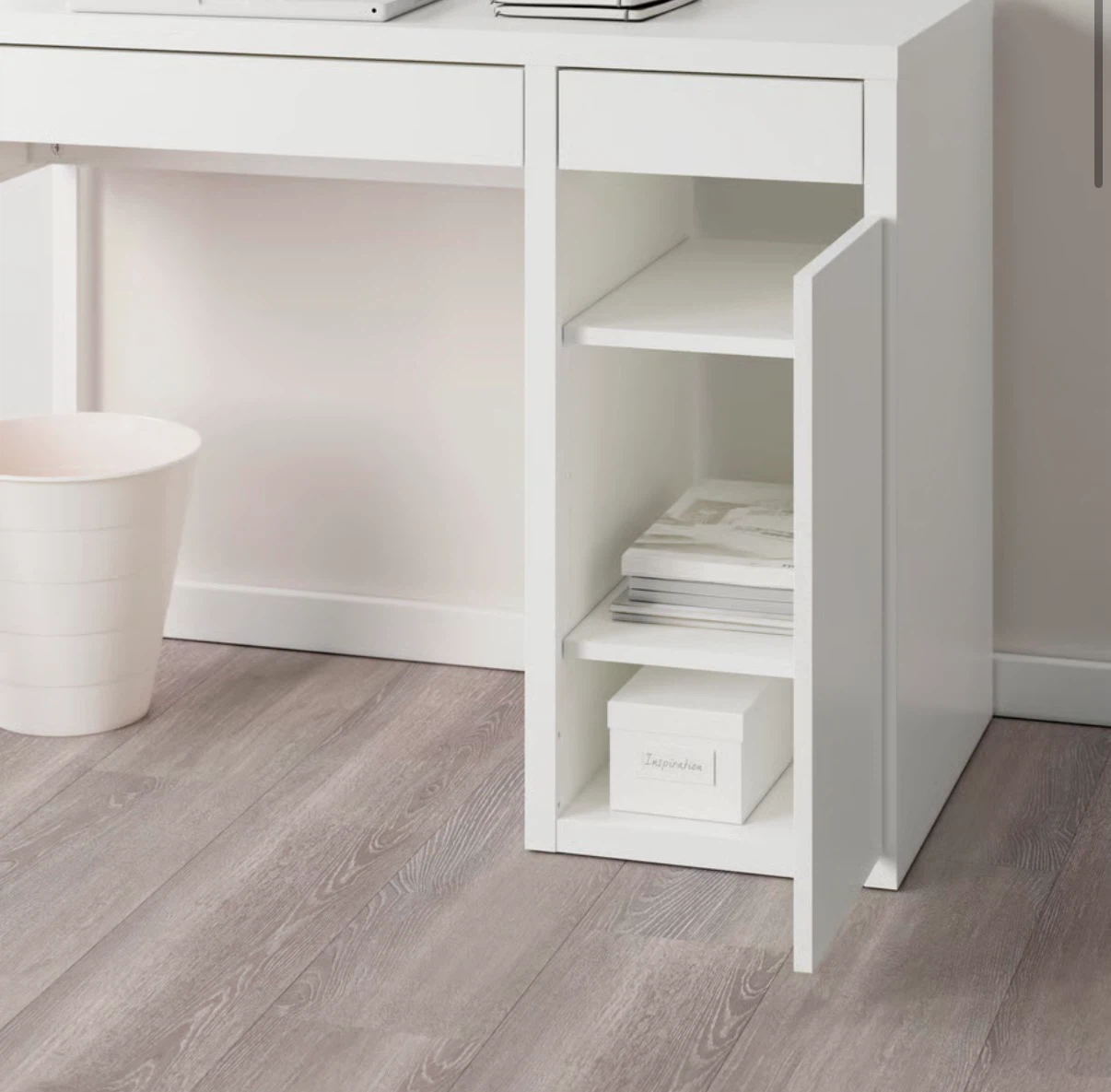 IKEA Micke Desk with Hutch - photo 2