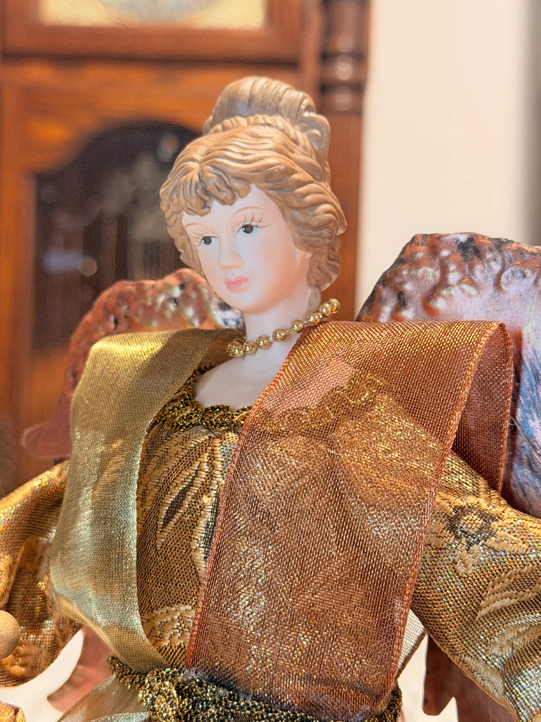 Vintage Angel Christmas Tree 12" Elegant