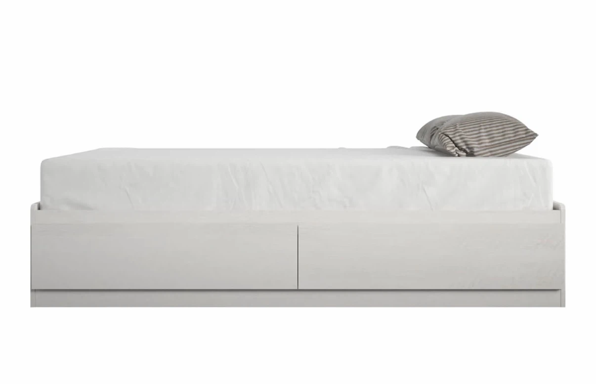 Ivory Oak Storage Bed Frame - photo 2