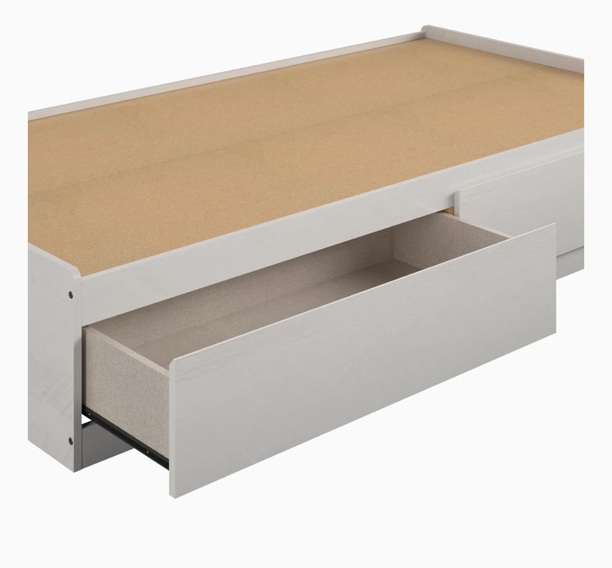 Ivory Oak Storage Bed Frame - photo 5