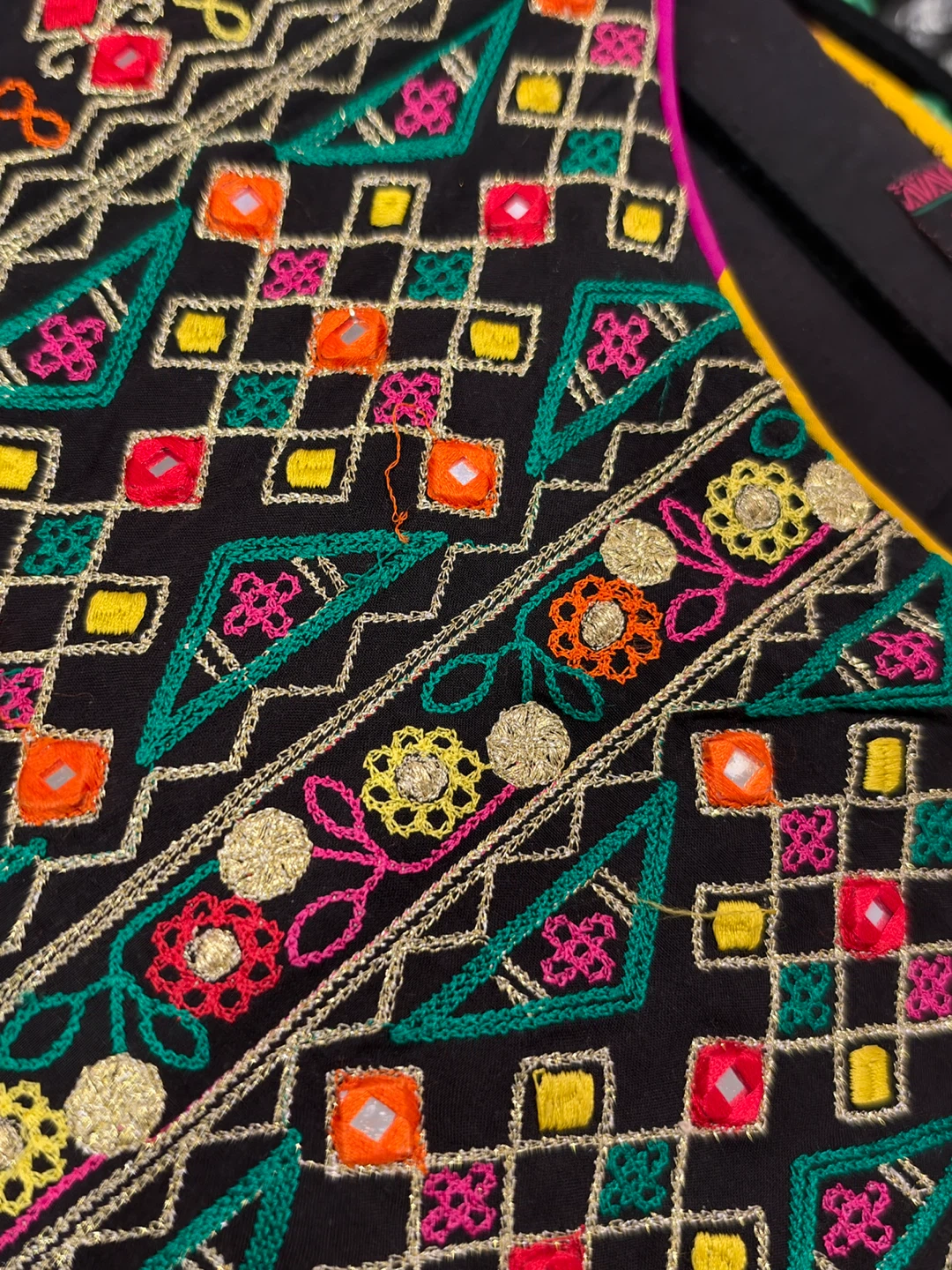 Rang Ja Embroidered Black Dress - photo 2