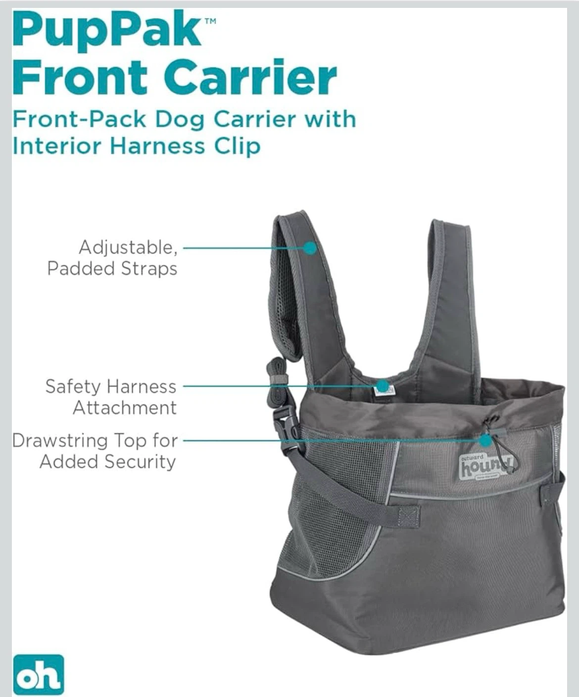Outward Hound PupPak Dog Front Carrier, - photo 3