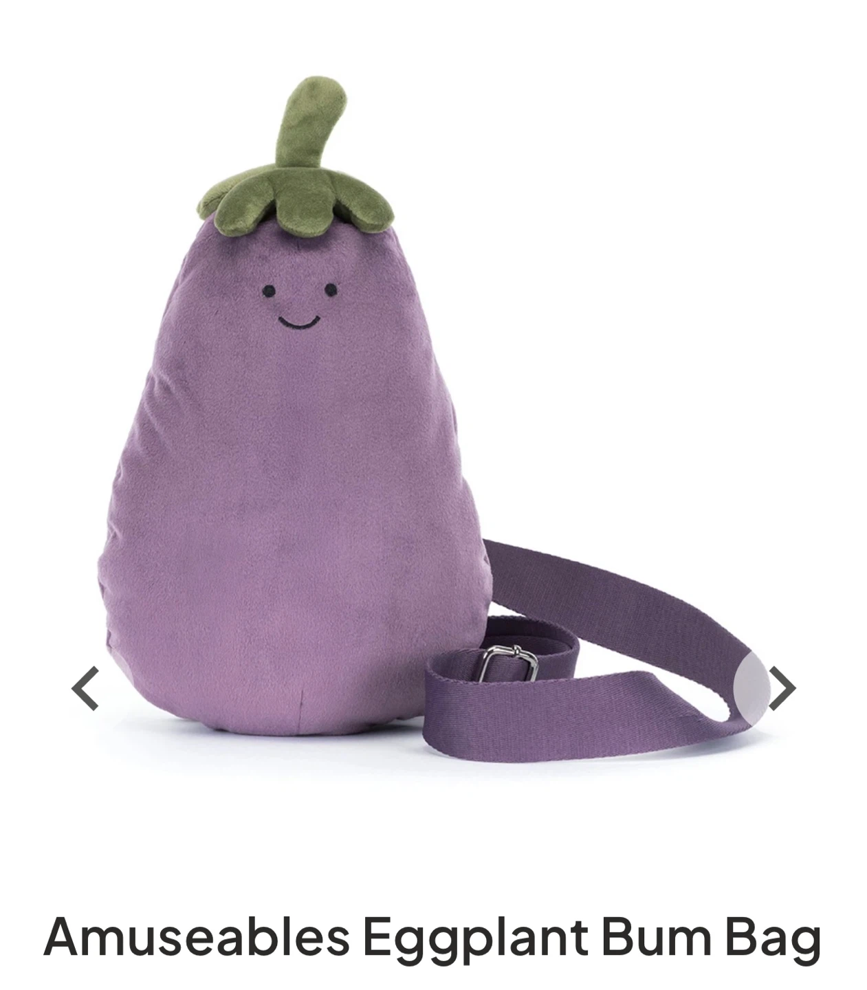 Jellycat Amuseables Eggplant Bum Bag - photo 3
