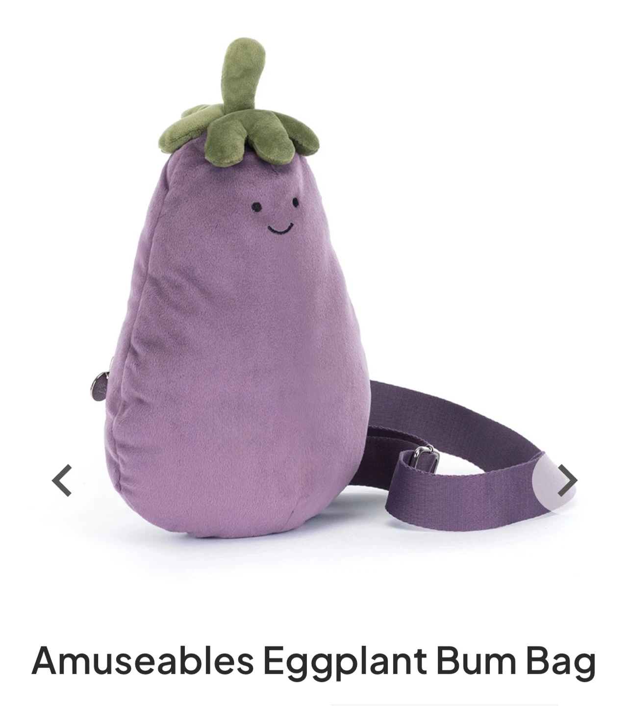 Jellycat Amuseables Eggplant Bum Bag - photo 4