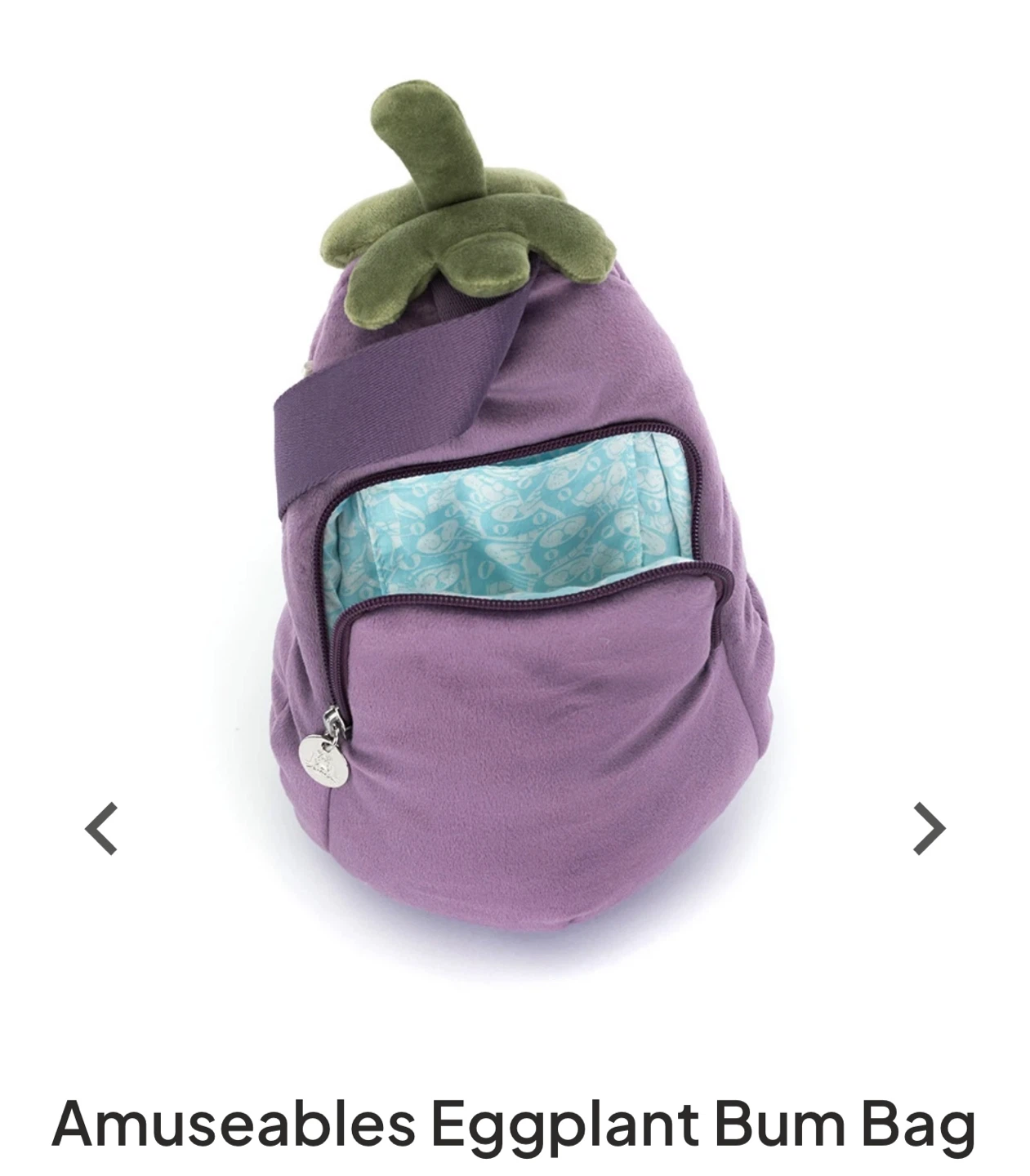 Jellycat Amuseables Eggplant Bum Bag - photo 5