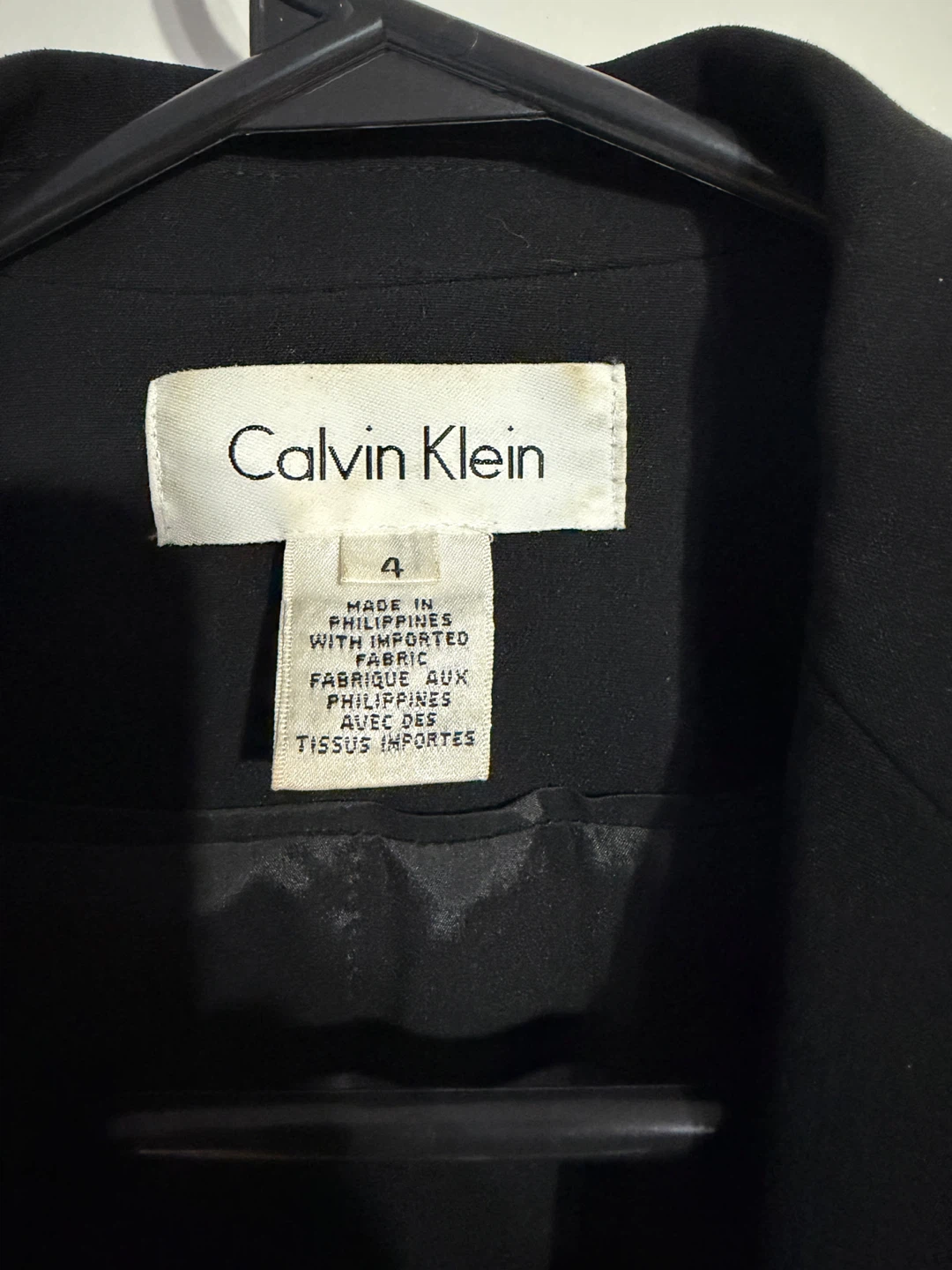 Calvin Klein Black Blazer & Matching Pants – Women's Suit Set - photo 3