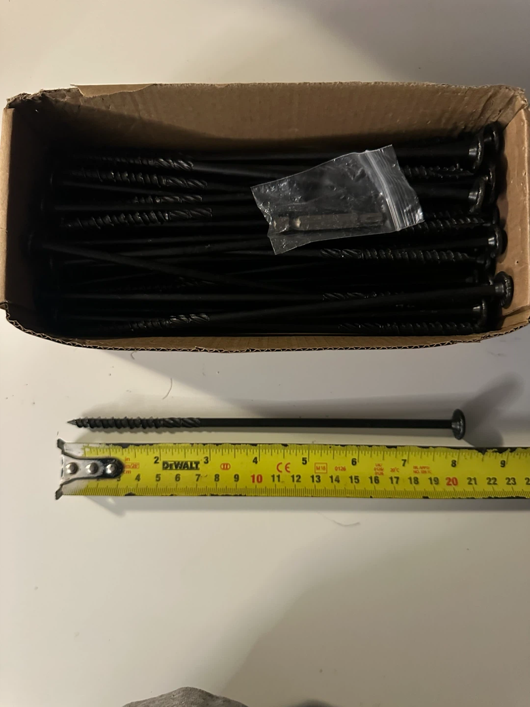50 count 8” Black Structural Screws