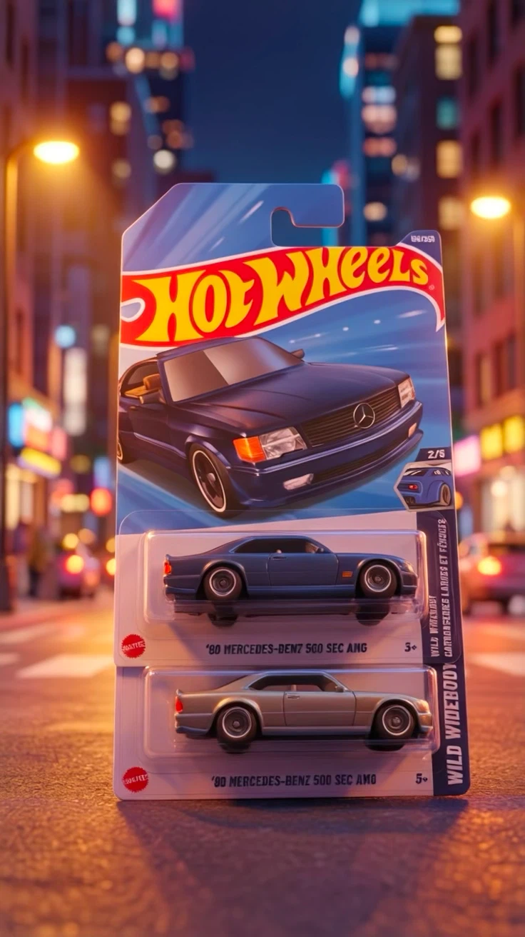 Hot Wheels '90 Mercedes-Benz 500 SEC AMG set