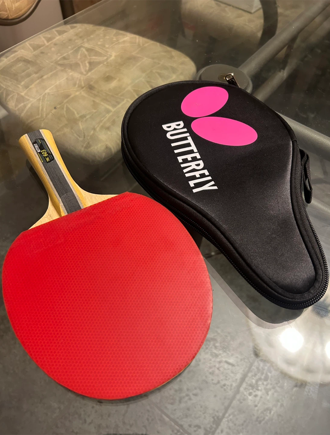 Butterfly TBC 603 Ping Pong Paddle Set /1 Table Tennis Racket