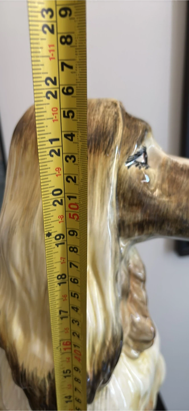 Vintage Ceramic Afghan Hound Statue - photo 2