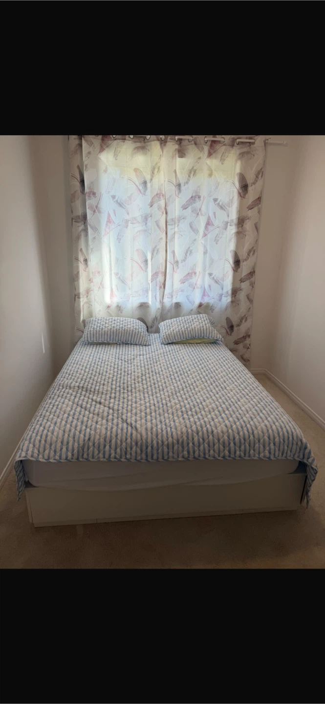 IKEA Queen Bedroom Set – Bed, Mattress & 2 Nightstands - photo 2