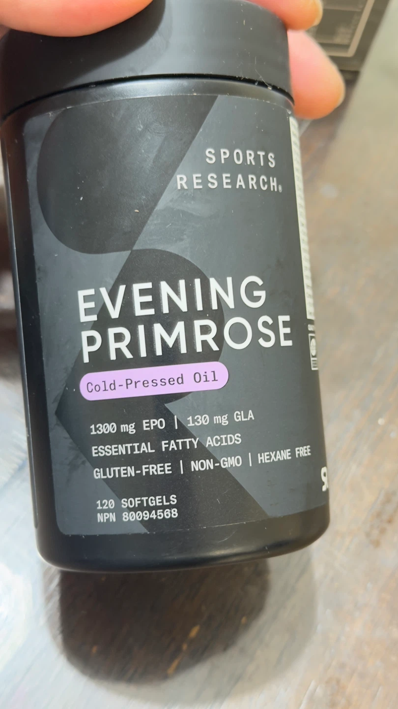 Sports Research Evening Primrose Oil 120 Softgels