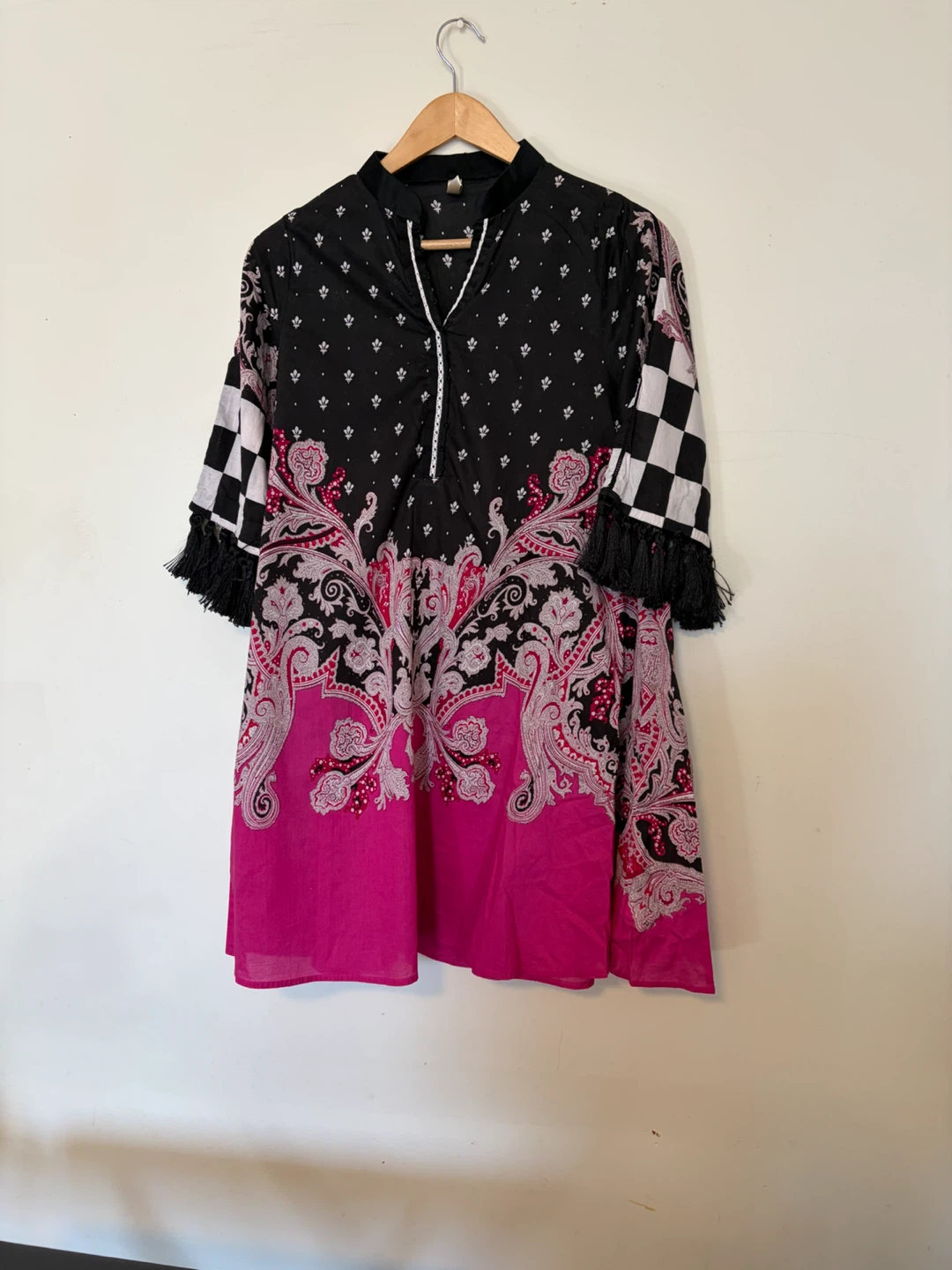 Black and Pink Patterned Tunic - photo 2