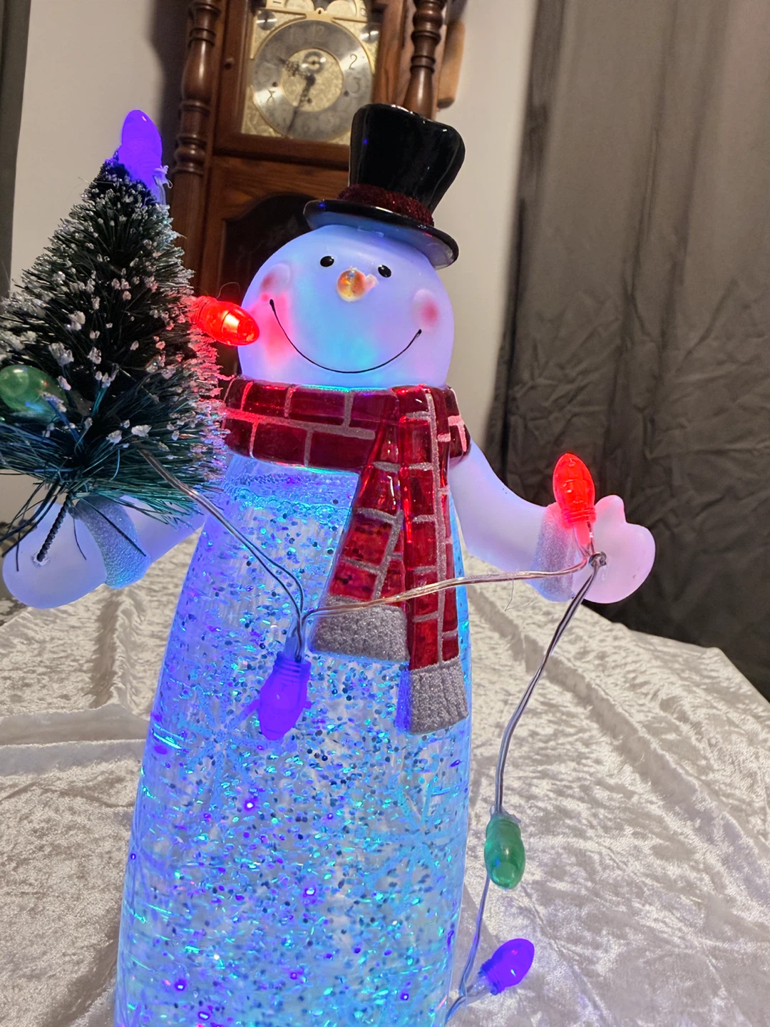 Light-Up Snowman Glitter Lantern - photo 2