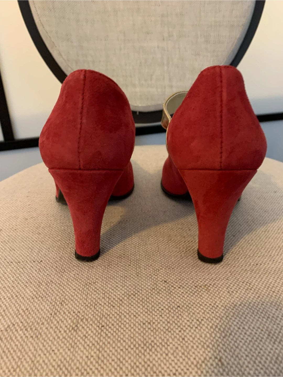 Baldowski Red Suede Heels Size 5 - photo 4