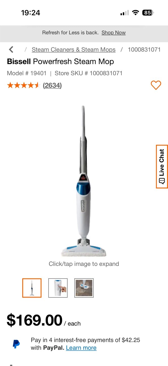 Bissell PowerFresh Steam Mop - photo 5