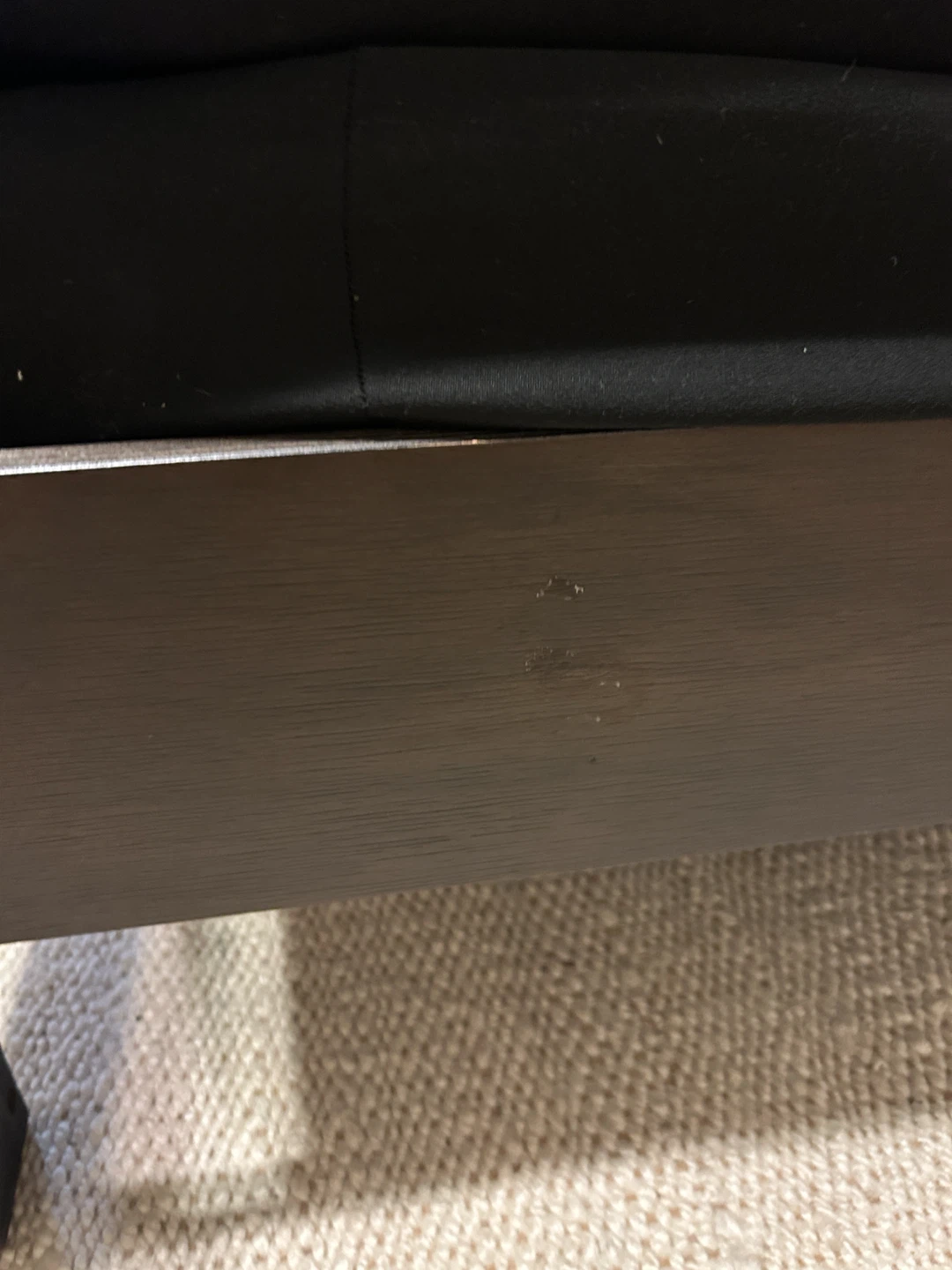 Full Size Dark Wood Bed Frame - photo 4