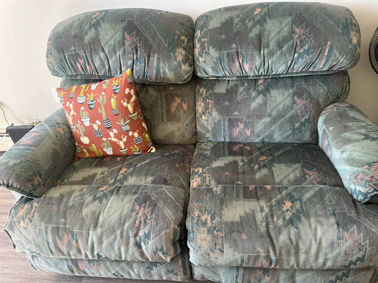 Reclining sofa and matching armchair set