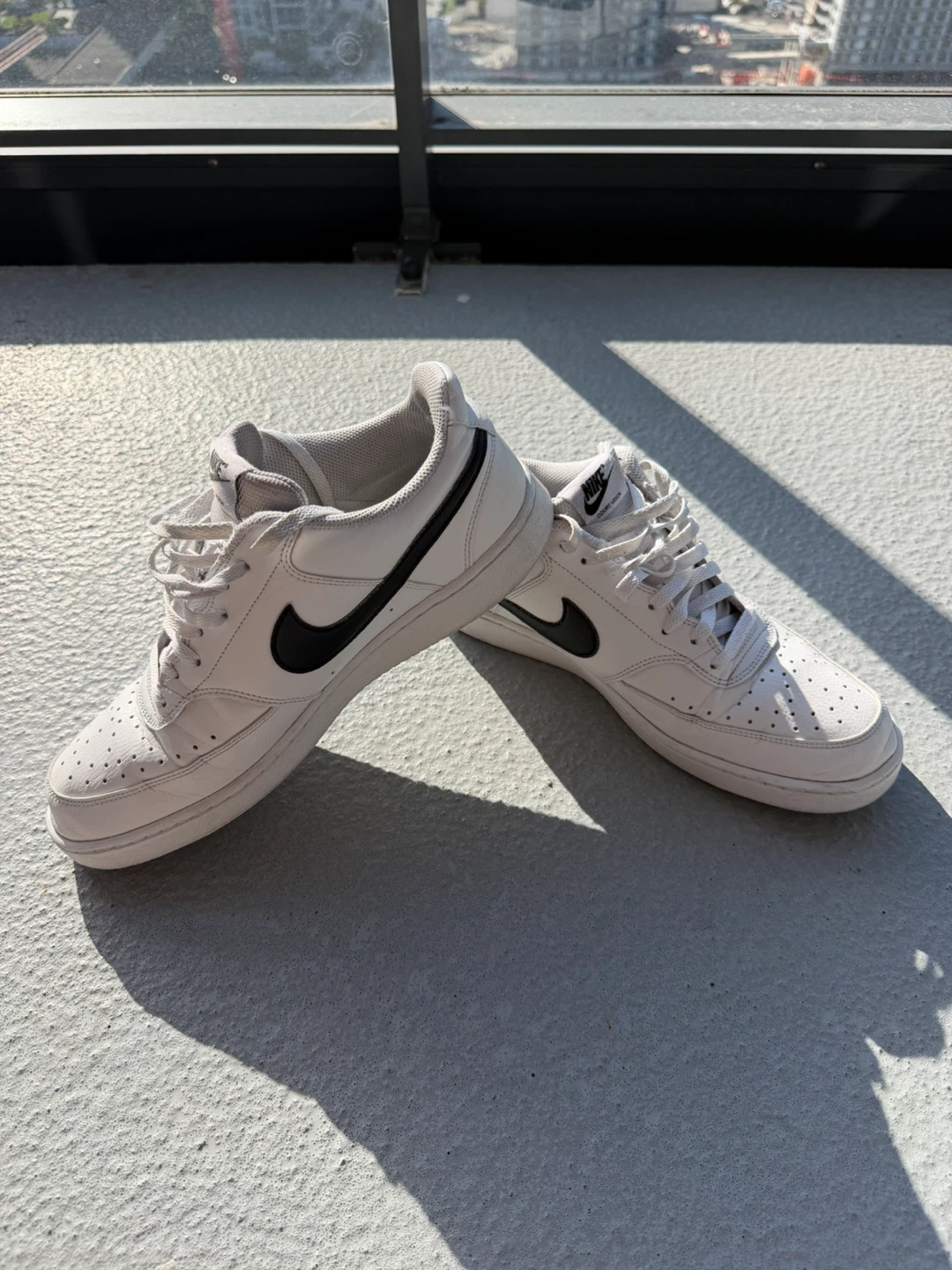 Nike Court Vision Low White and Black