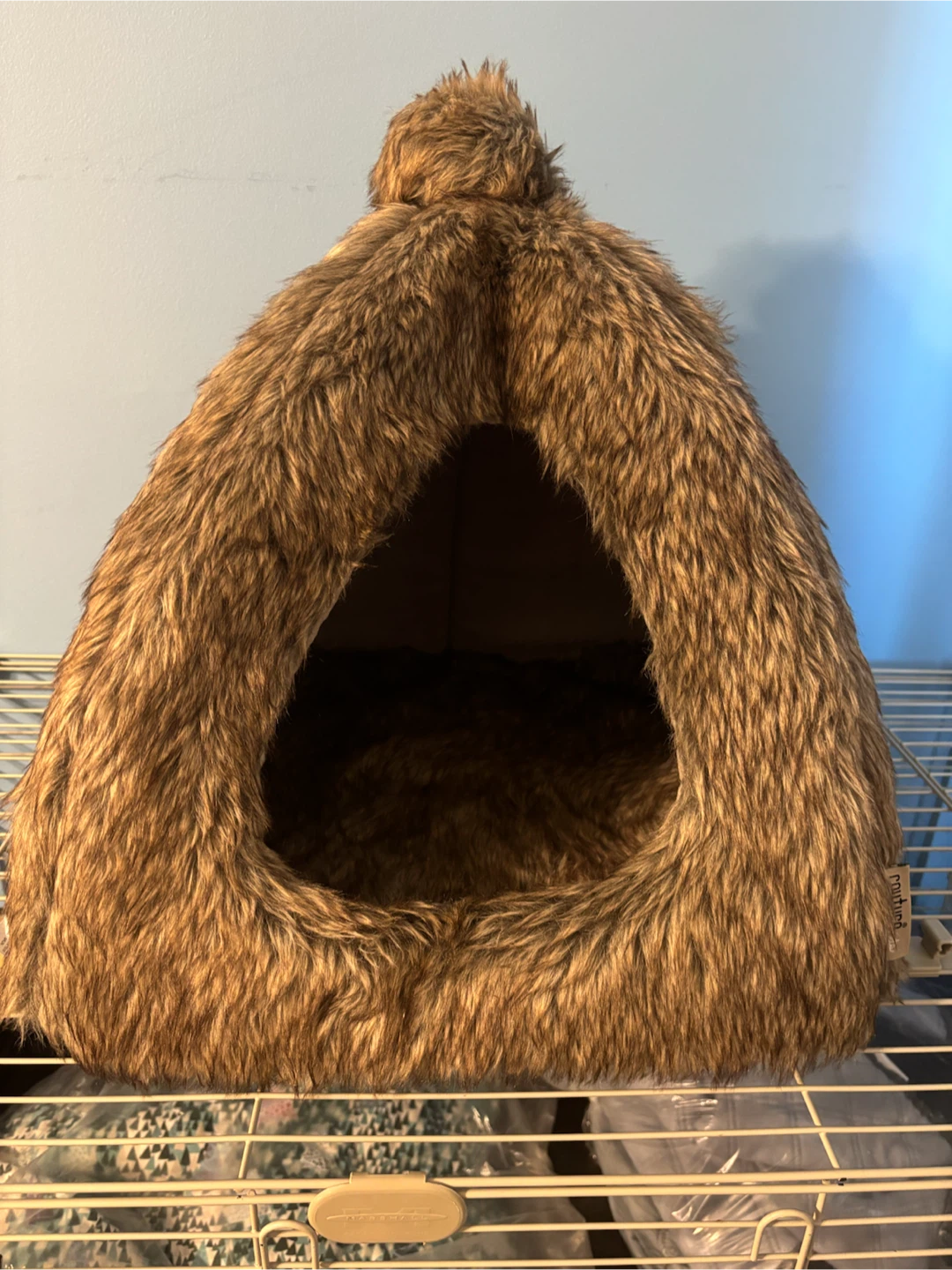 Marshall Couture Faux Fur Pet Cave