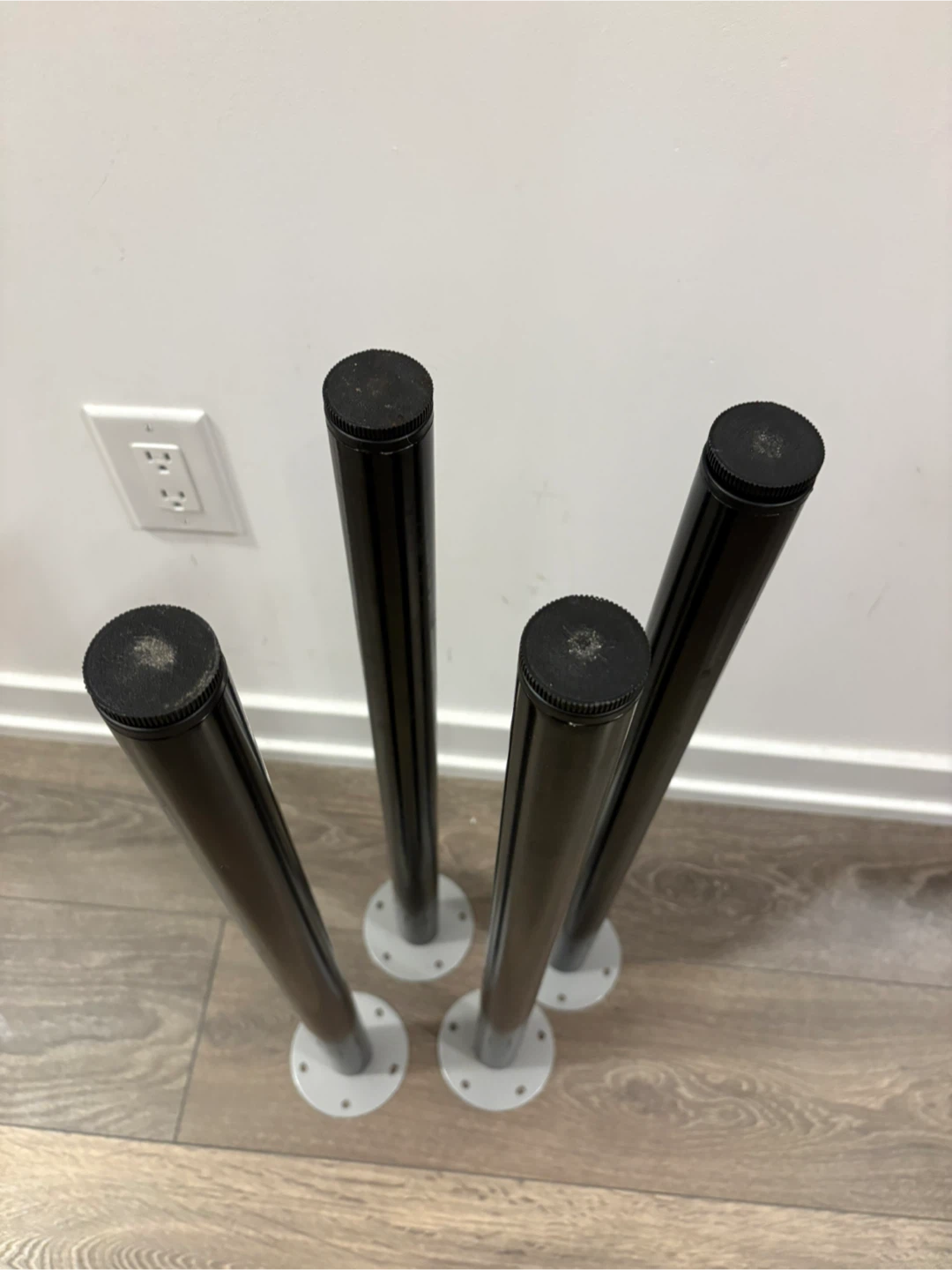 Set of 4 Black Table Legs - photo 2