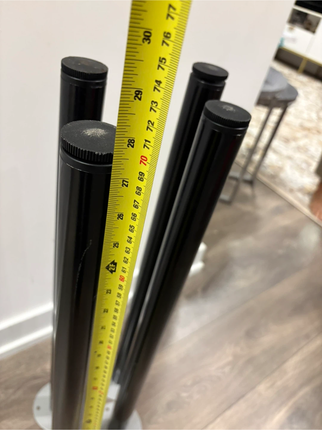 Set of 4 Black Table Legs - photo 5