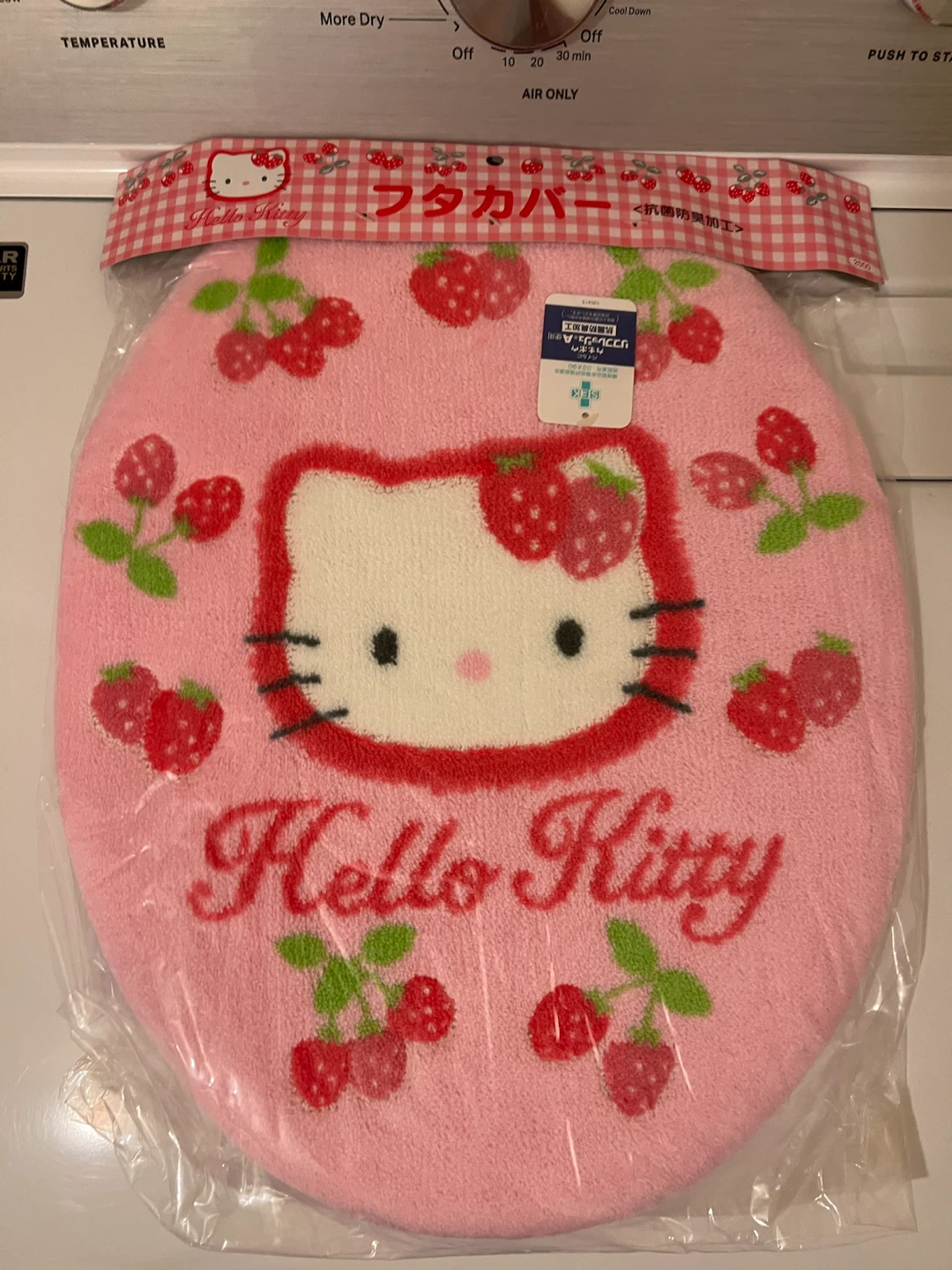 Hello Kitty Strawberry Toilet Seat Cover and Mat Set - photo 2
