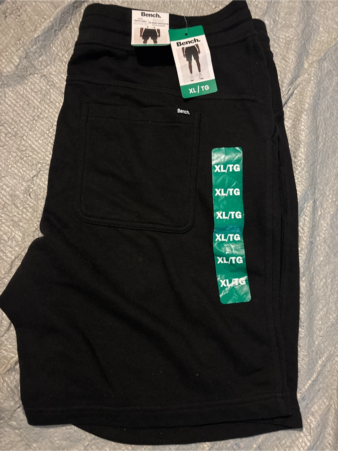 Bench Men's French Terry Shorts - Black - Size XL