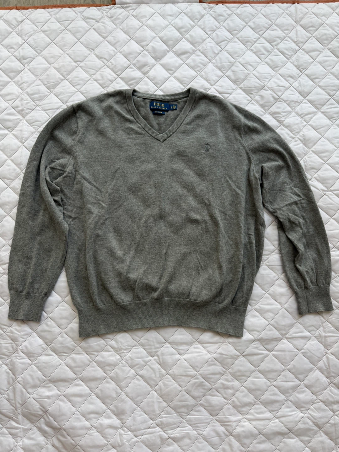 Polo Ralph Lauren Grey V-Neck Sweater