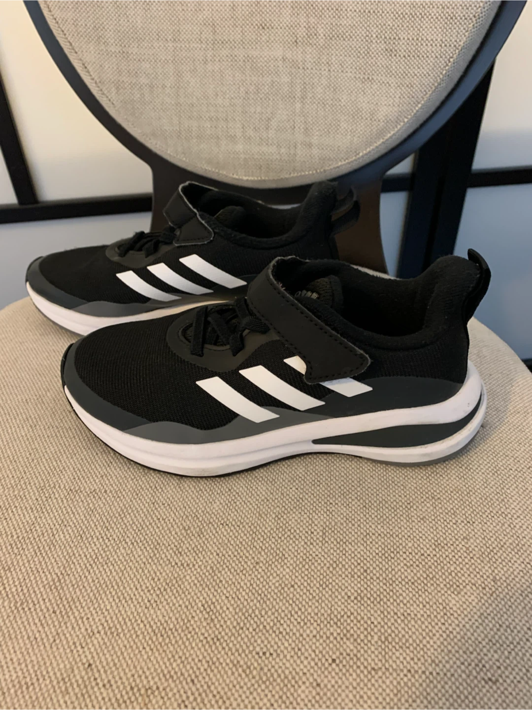 Adidas Kids Running Shoes Black and White