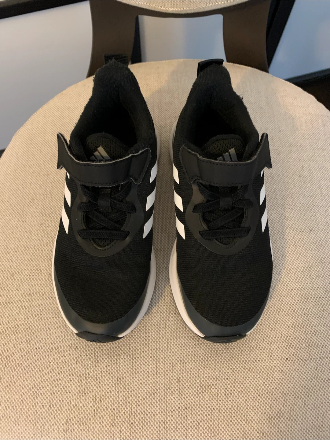 Adidas Kids Running Shoes Black and White - photo 3