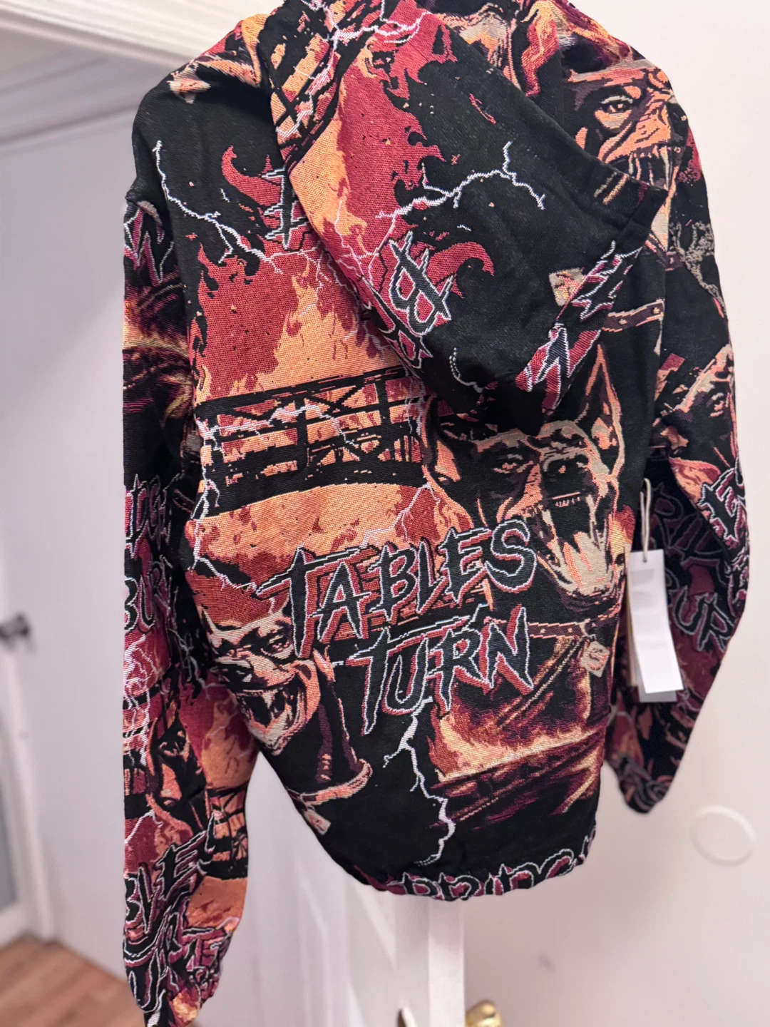 Reason Tables Turn Zip-Up Hoodie Large - photo 2