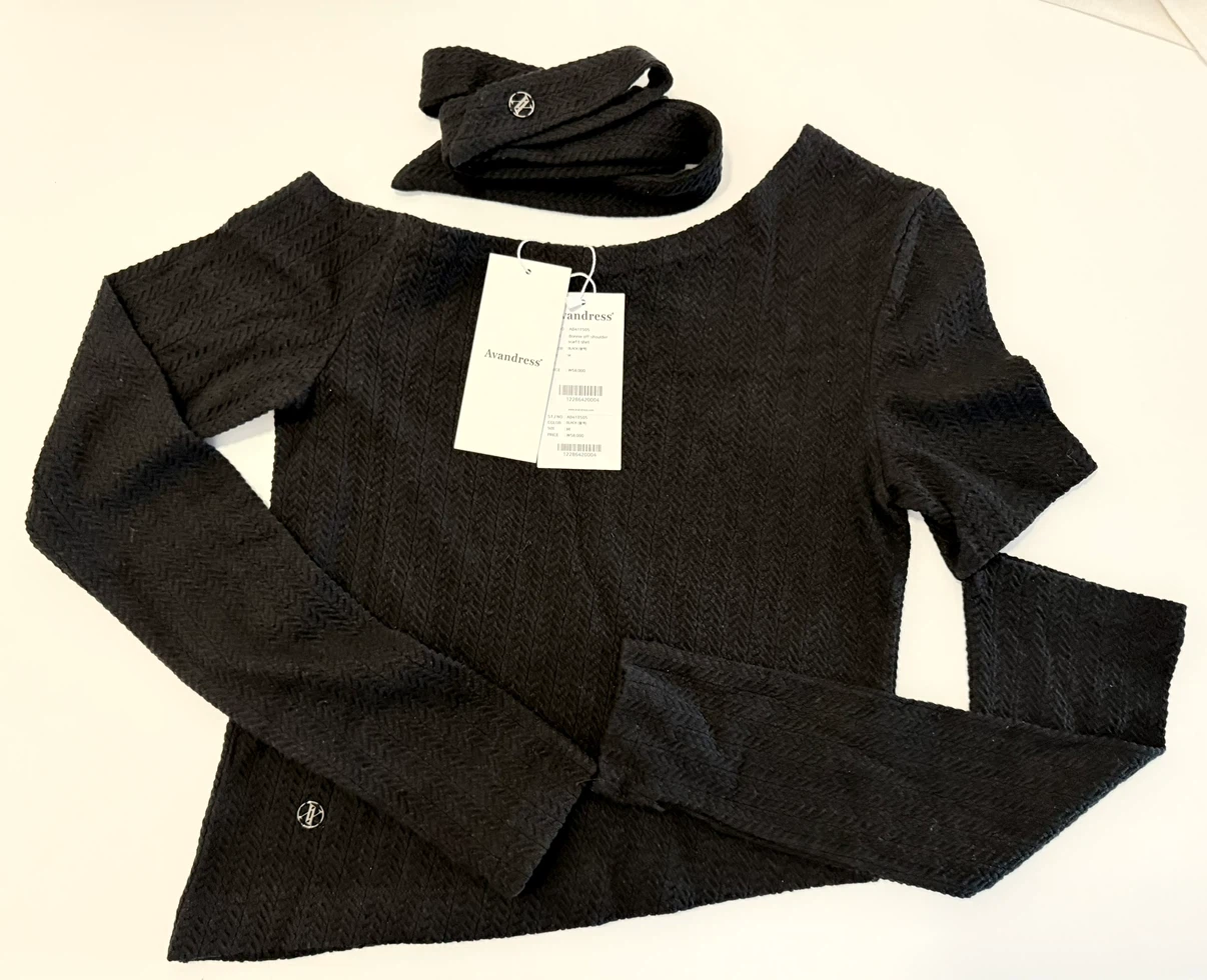 Bonnie Off-shoulder Scarf T-shirt - 5COL - photo 3