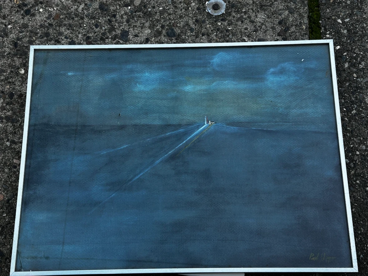 Original Paul Slipper Abstract Landscape Painting