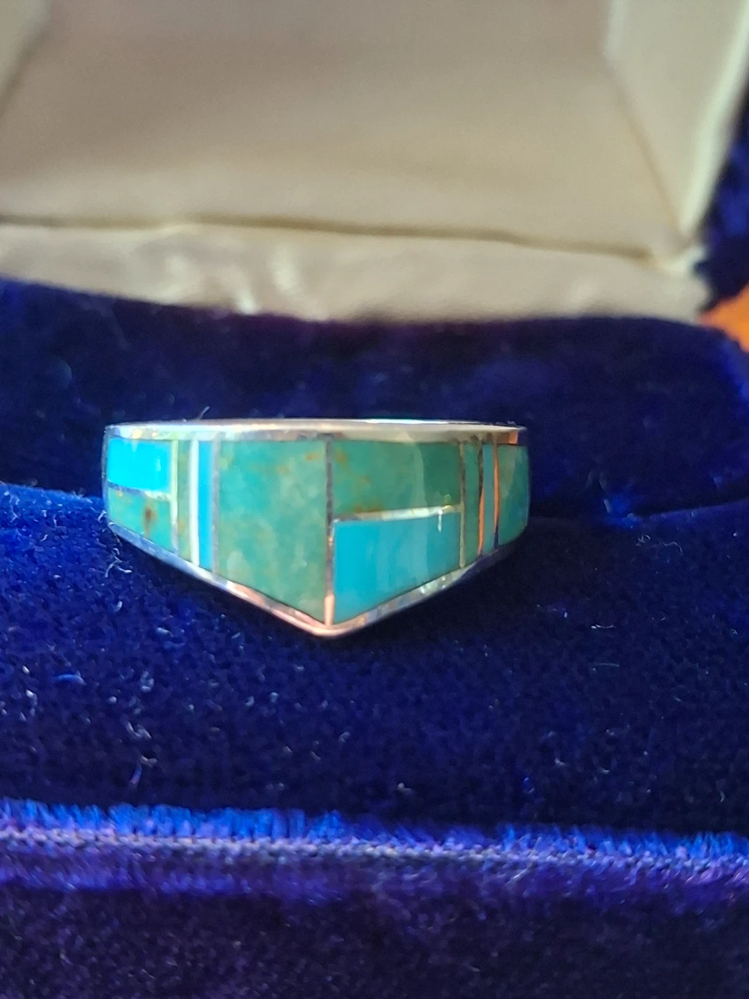 Turquoise & sterling silver ring