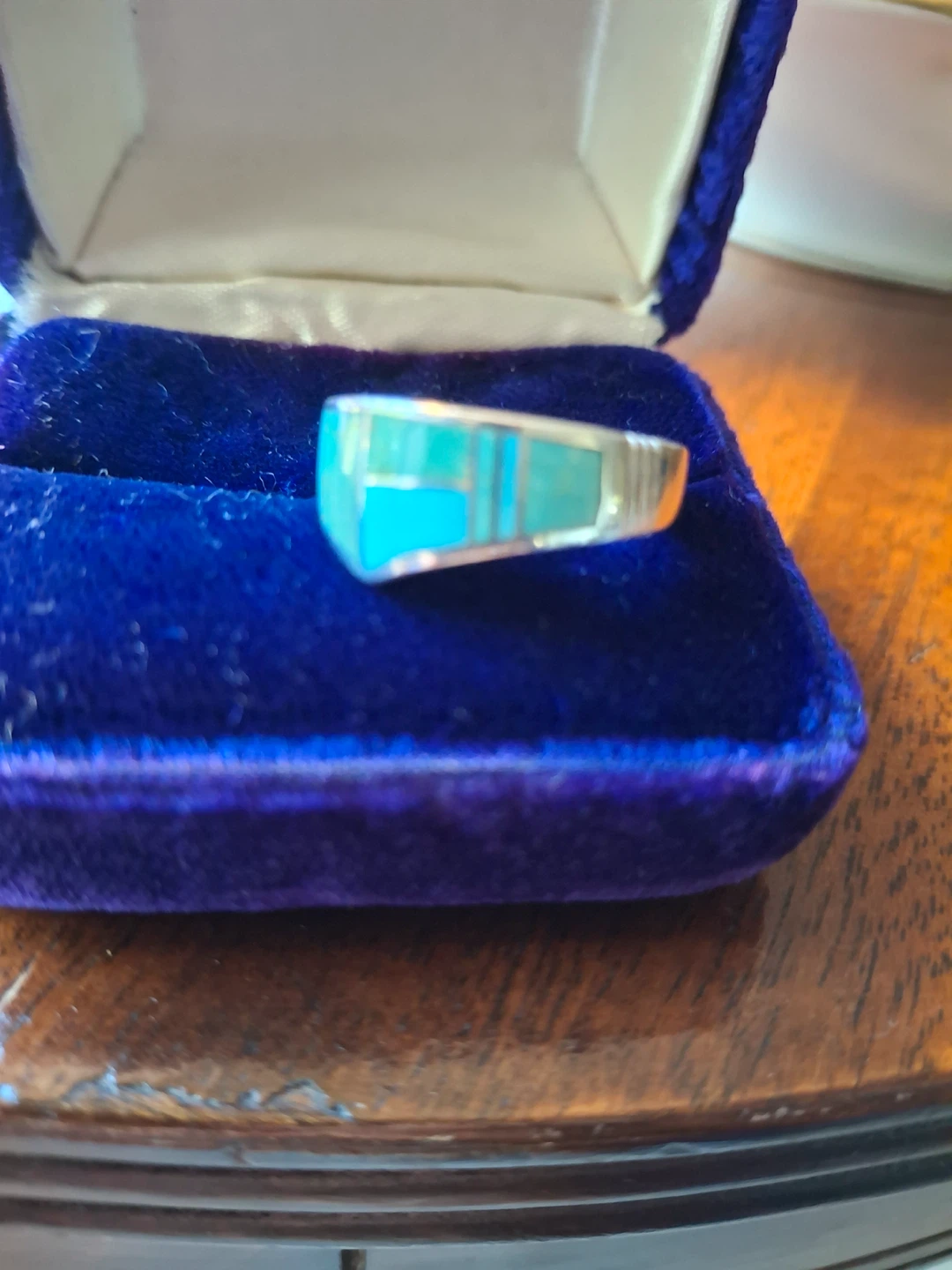Turquoise & sterling silver ring - photo 2