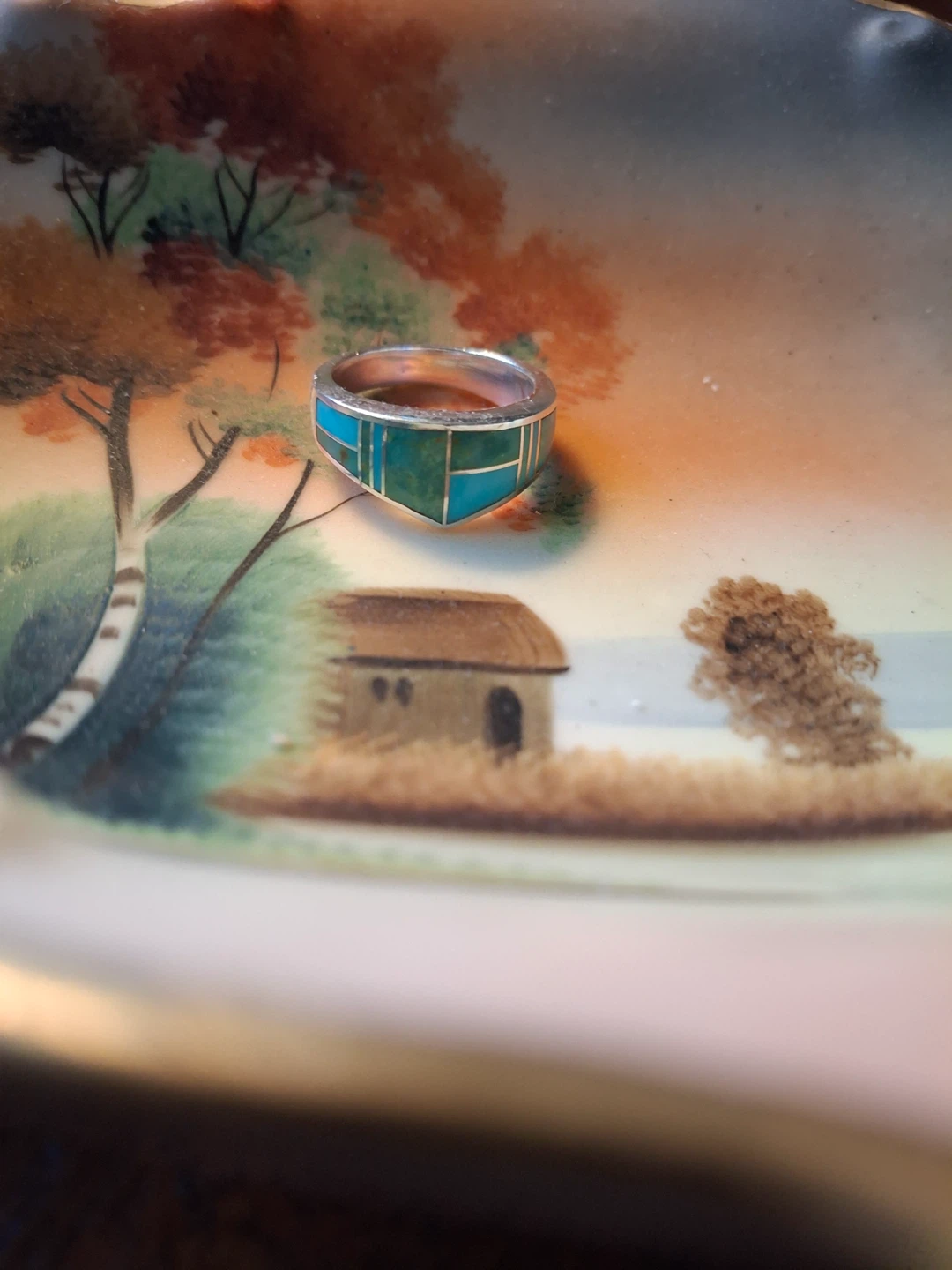 Turquoise & sterling silver ring - photo 3