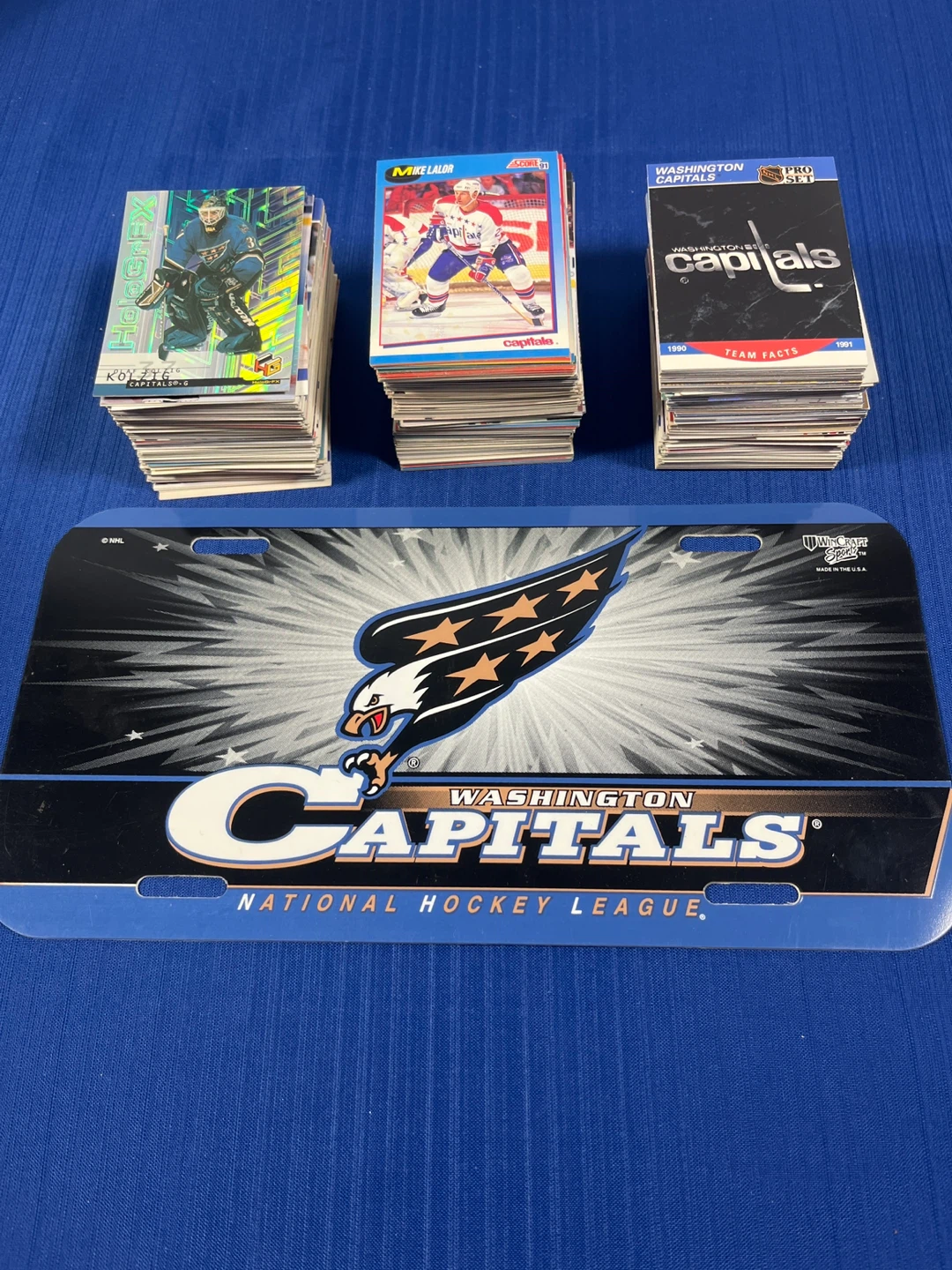 Washington Capitals Huge Card Lot (300+ Cards) + License Plate - photo 2