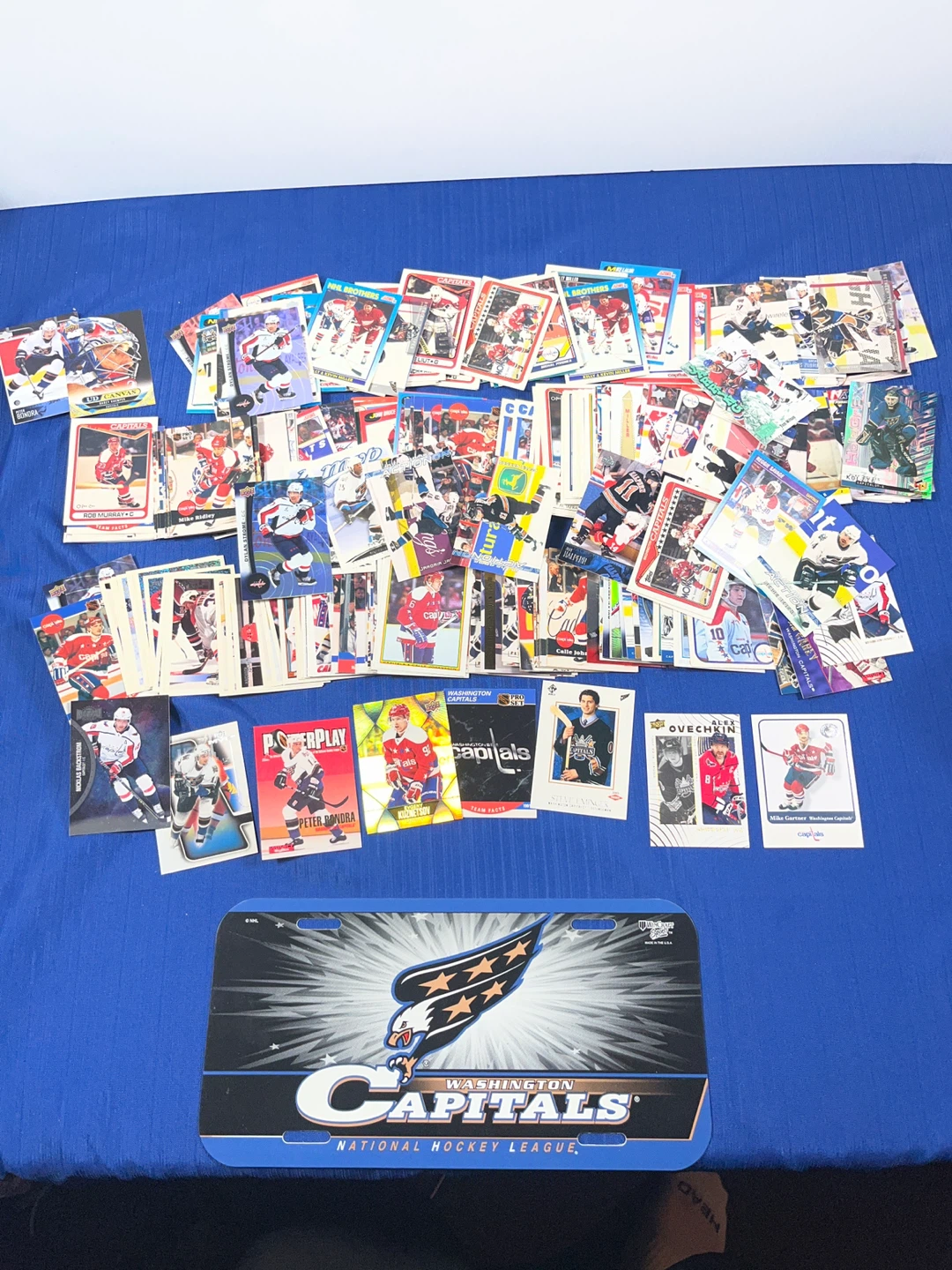 Washington Capitals Huge Card Lot (300+ Cards) + License Plate - photo 4