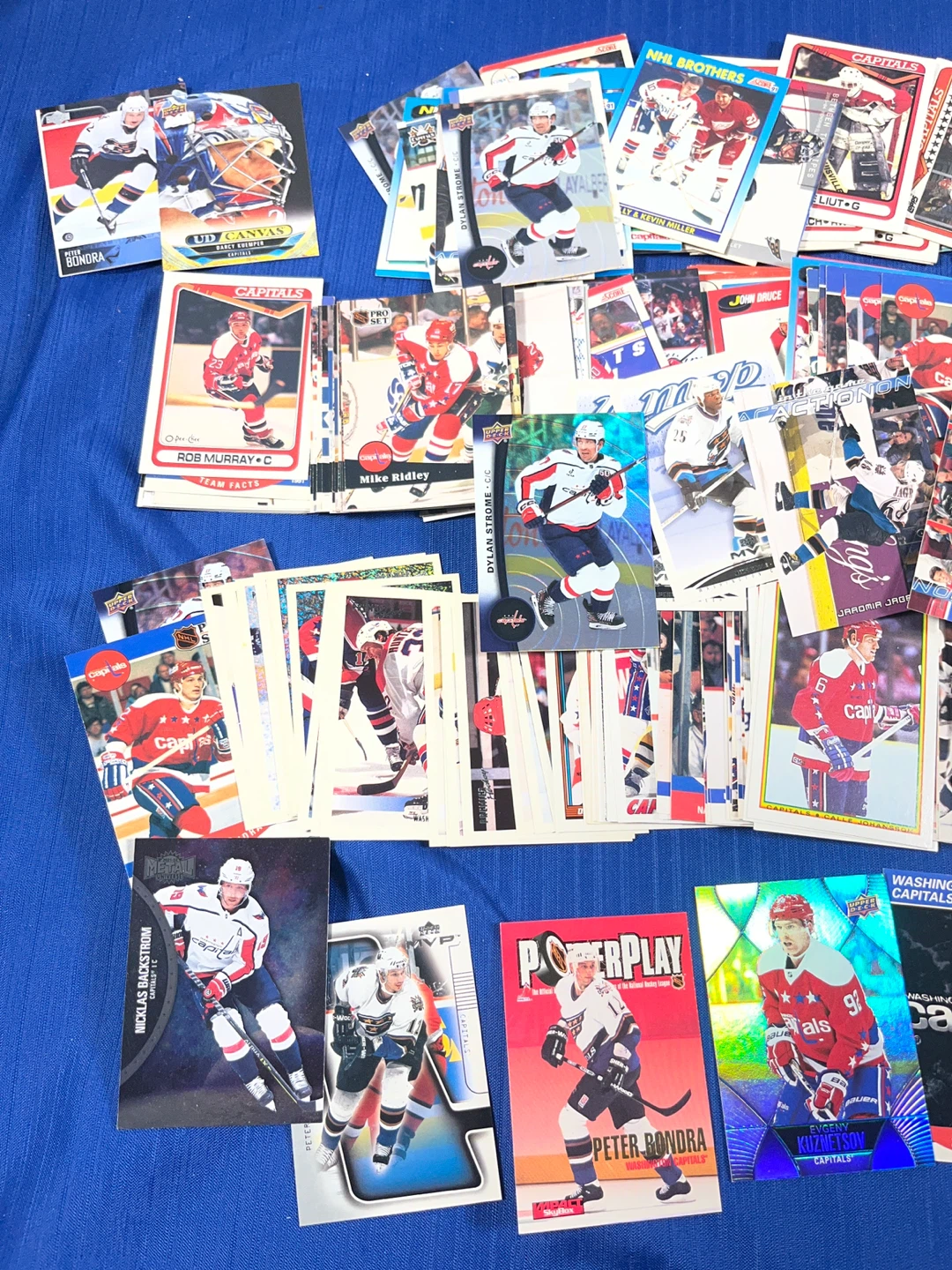 Washington Capitals Huge Card Lot (300+ Cards) + License Plate - photo 5