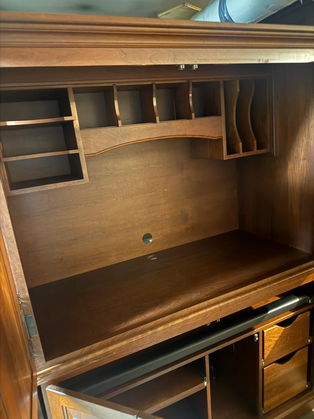 Wooden Armoire and Two Matching Bookshelves - photo 2