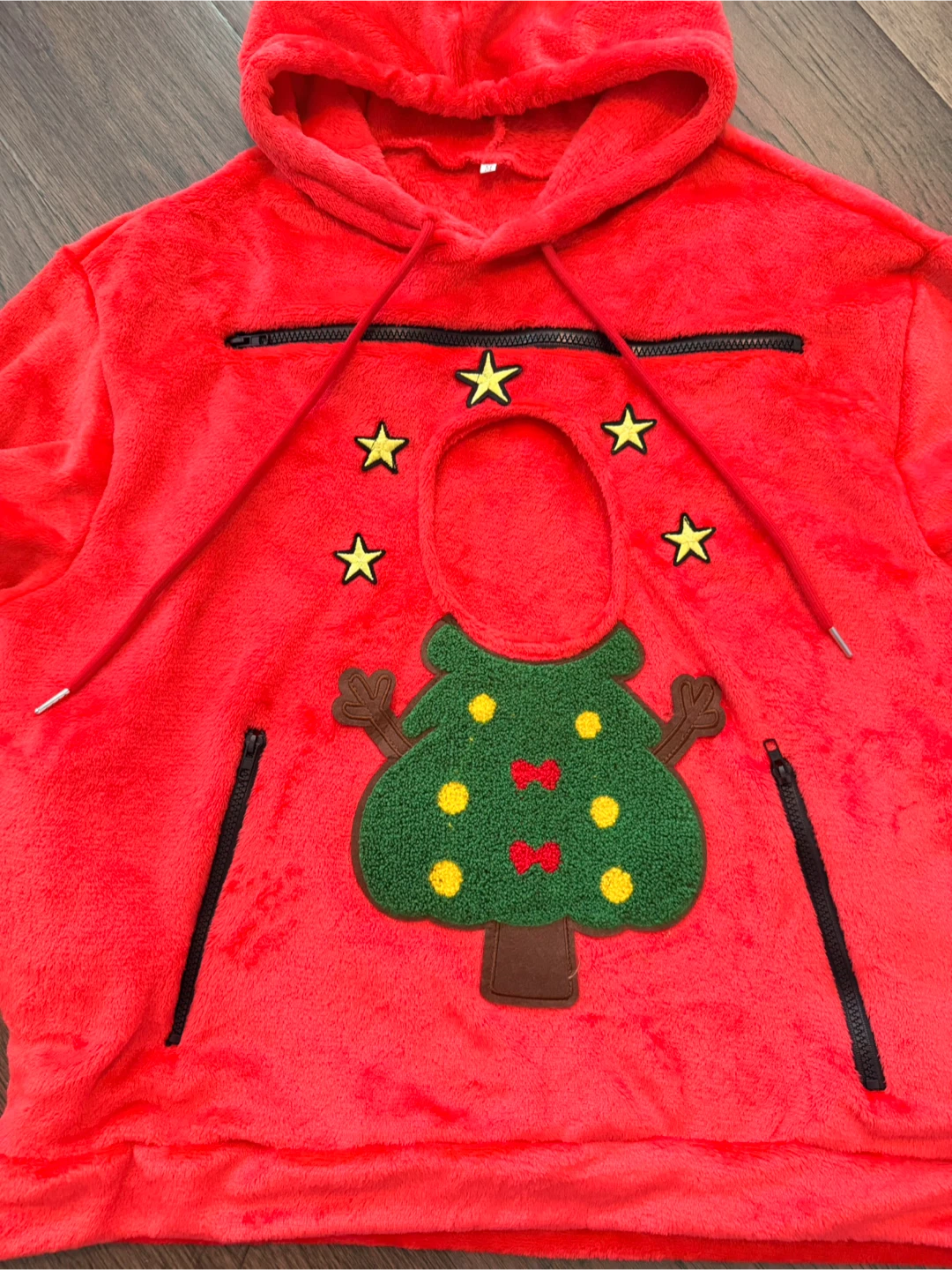 Brand New Red Christmas Pet Pouch Hoodie - photo 4