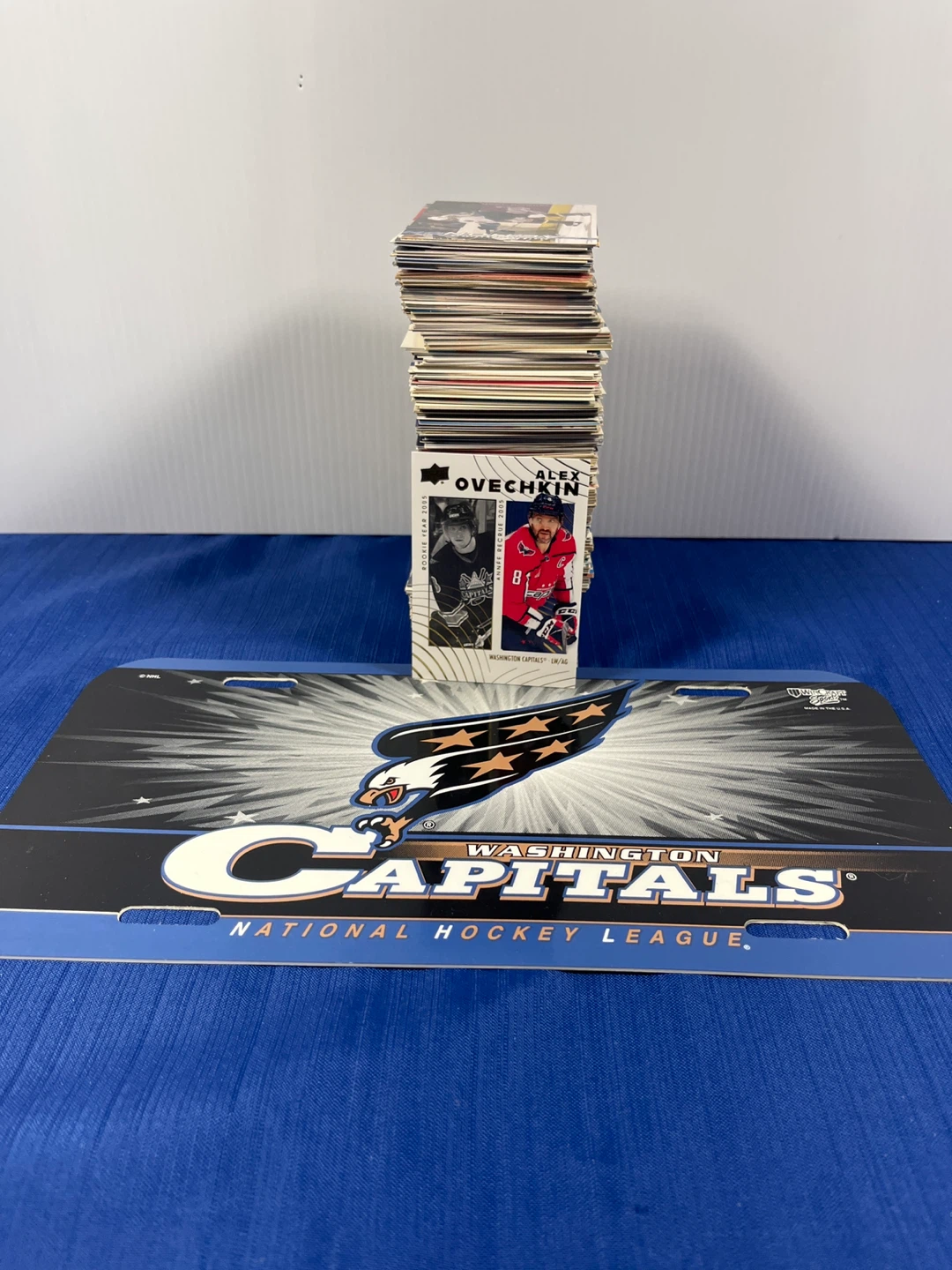 Washington Capitals Huge Card Lot (300+ Cards) + License Plate