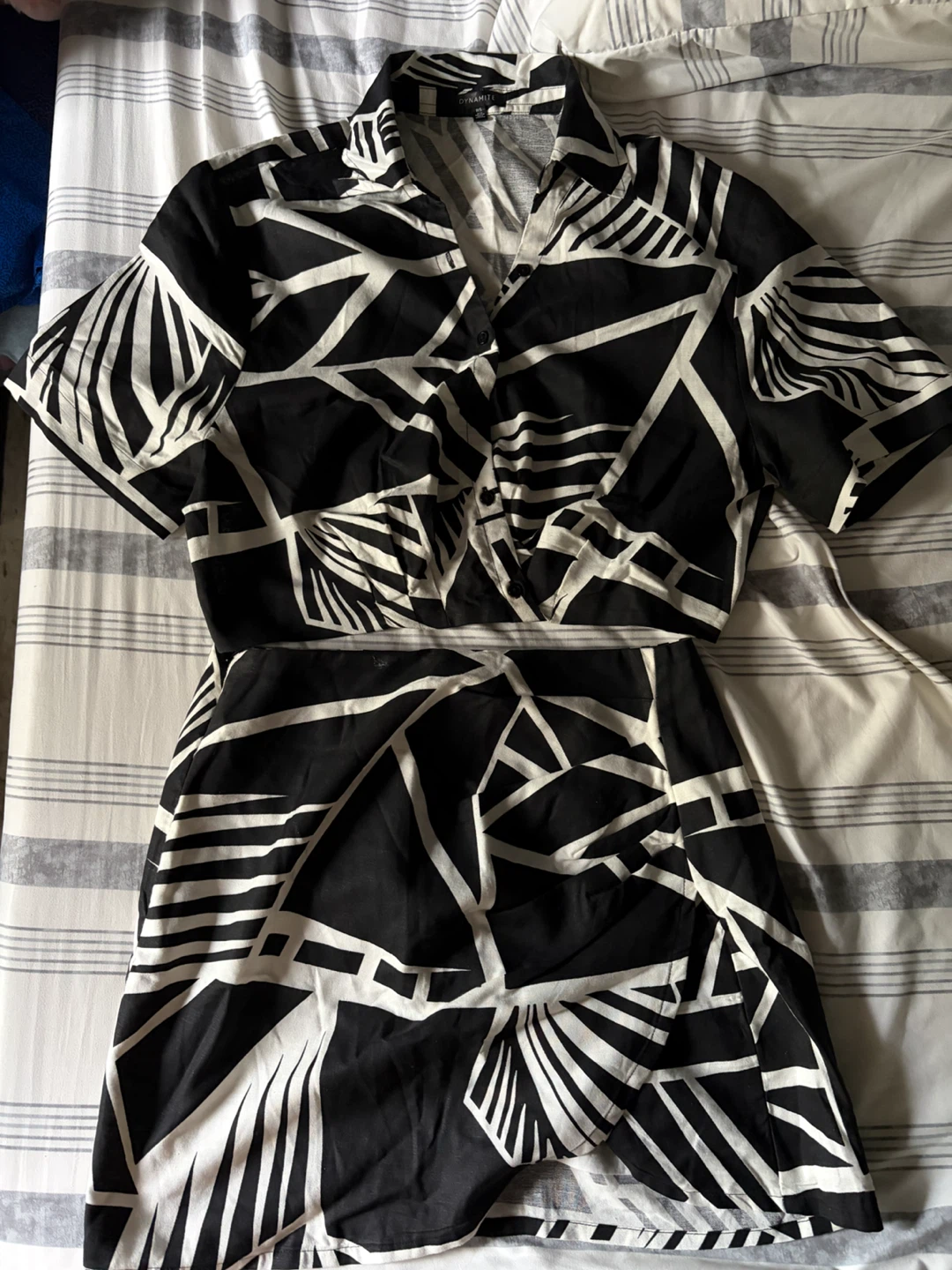 Dynamite Black and White Co-ord Set