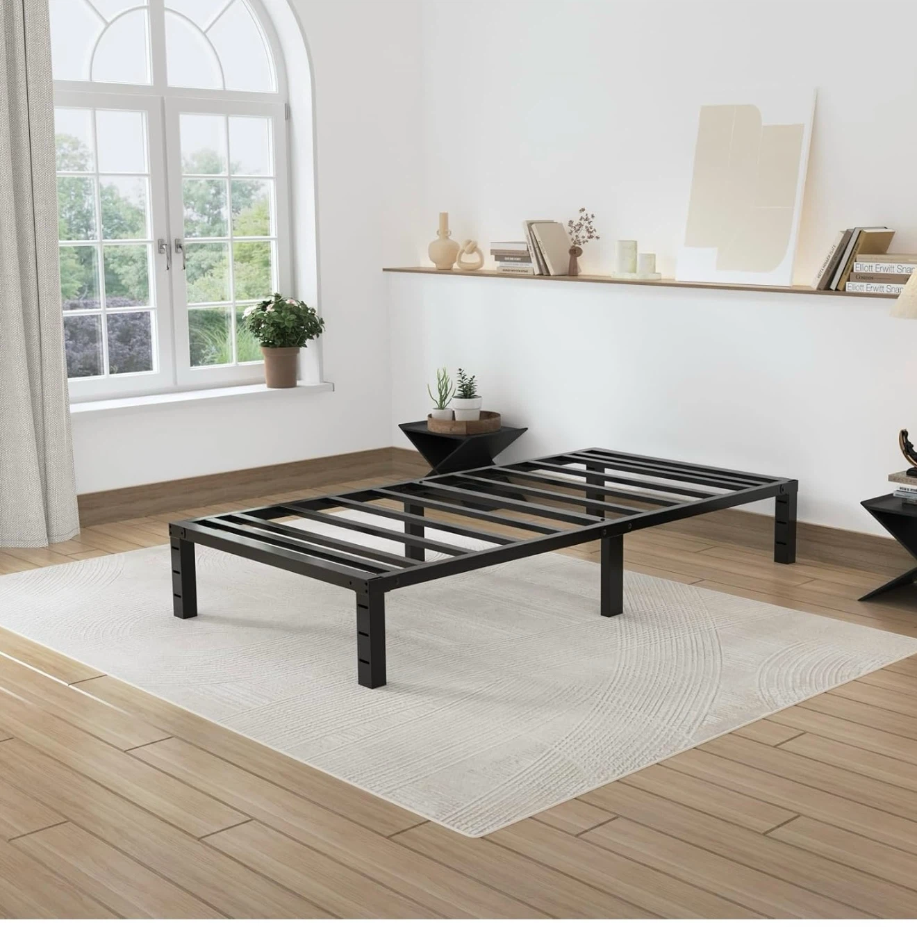 Twin size metal bed frame